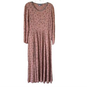 KAMELLIA by Desire Women's Maxi Dress Floral Print Grandma Core Size M  Cottage